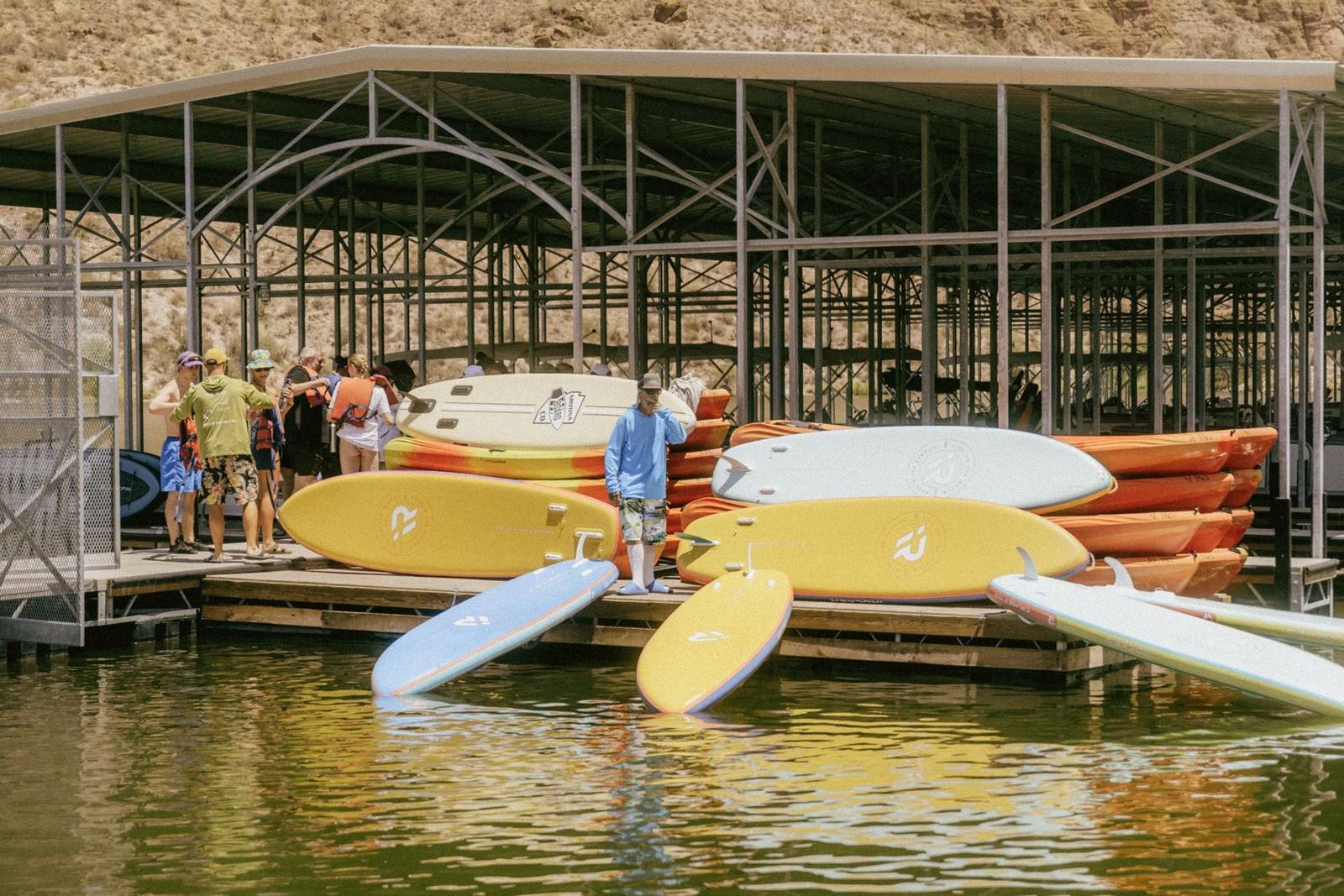 Gear dock at Canyon Lake Marina