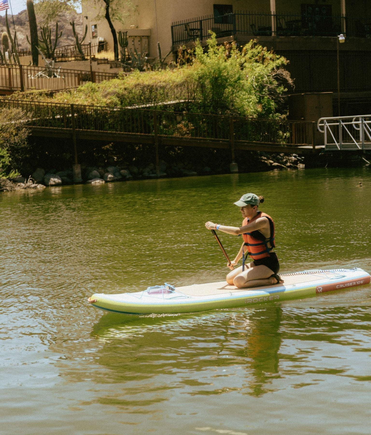 Paddleboarding on Lake Lewisville at Hidden Cove Marina, Frisco Texas