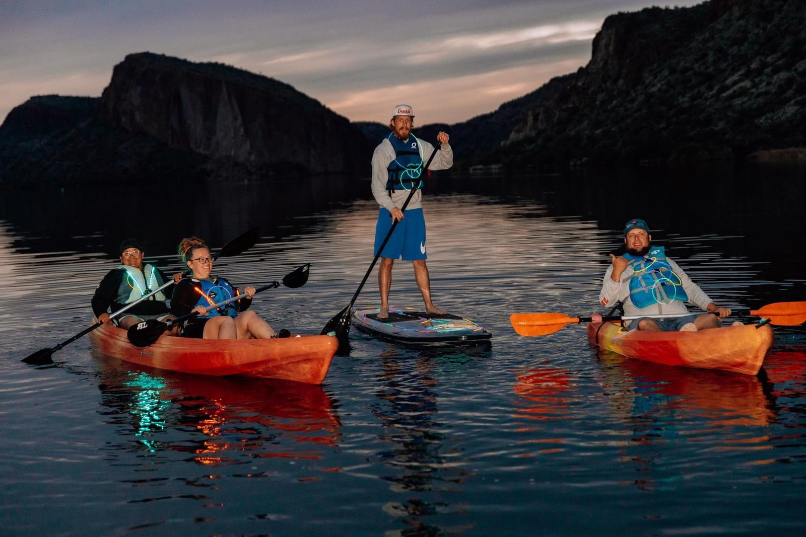 Full Moon Paddle on Lake Lewisville Texas
