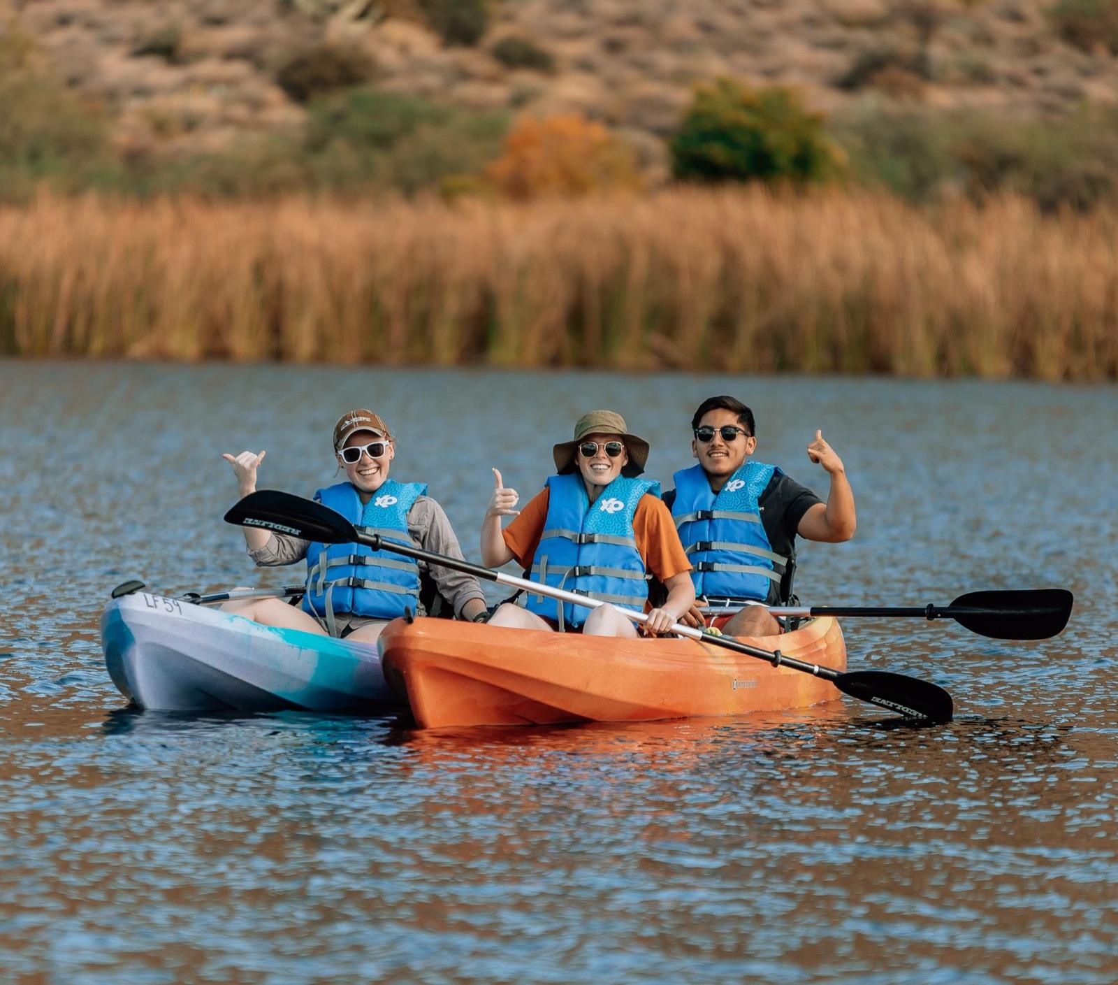 Kayaking on Lake Lewisville Texas