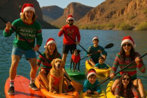 santa paddle at canyon lake