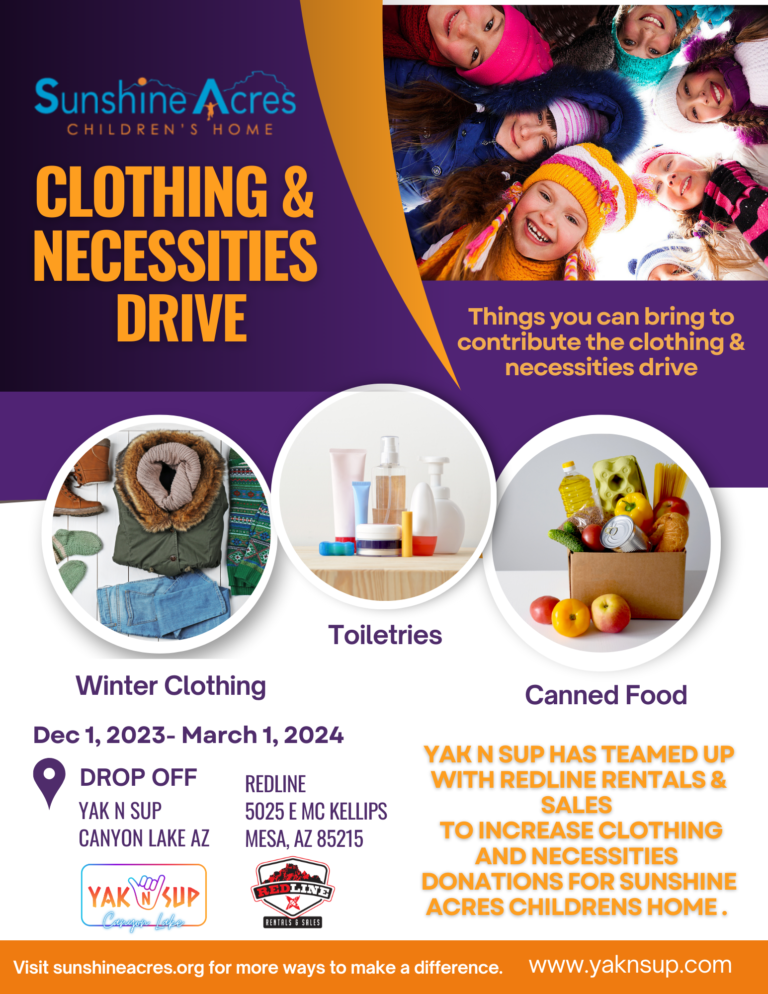 clothing and necessities drive