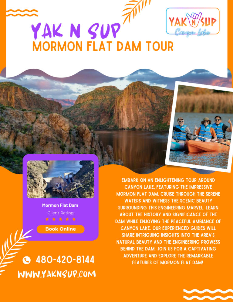 canyon Lake mormon Flat dam kayaking